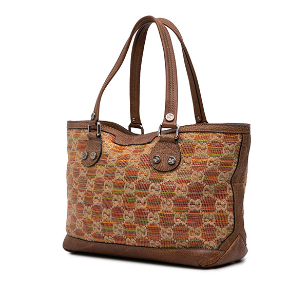 GG Straw Libeccio Sunset Tote