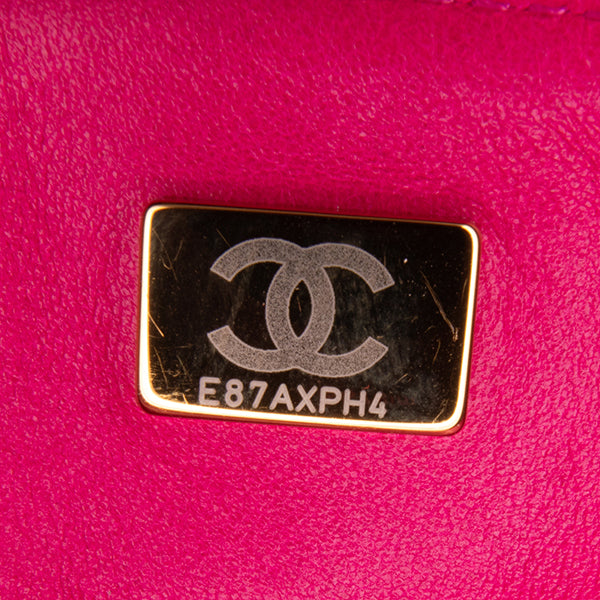 Small Quilted Lambskin On And On Chain Flap