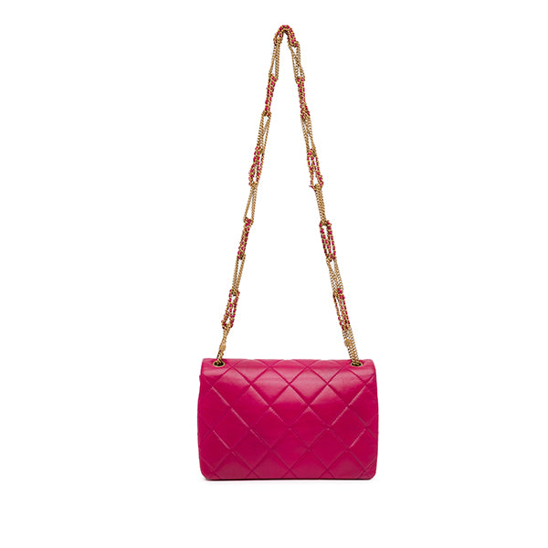 Small Quilted Lambskin On And On Chain Flap