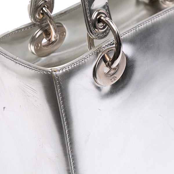 Medium Metallic Patent Lady Dior