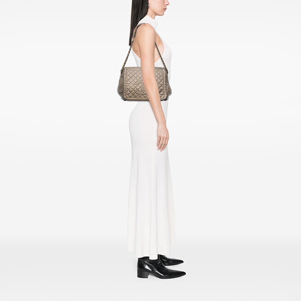 Large Quilted Metallic Calfskin Istanbul Accordion Flap