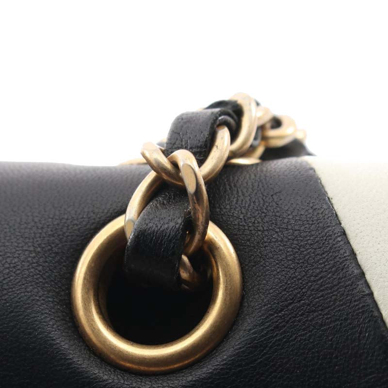 Medium Classic Lambskin Geometric Patchwork Double Flap