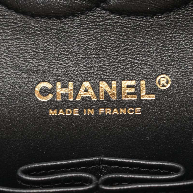 Medium Classic Lambskin Geometric Patchwork Double Flap
