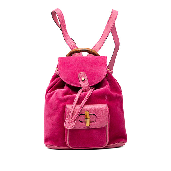 Suede Bamboo Backpack
