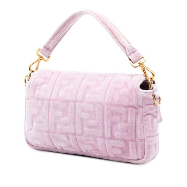 Zucca Embossed FF Velvet Baguette