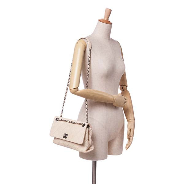 CC Quilted Aged Calfskin Flap