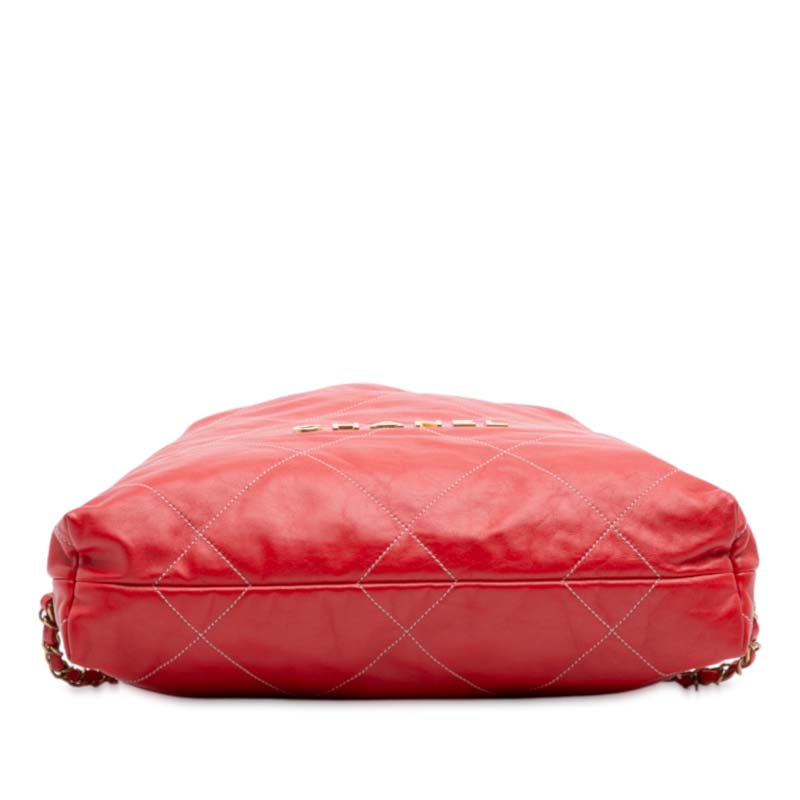 Large Quilted Shiny Calfskin 22 Backpack