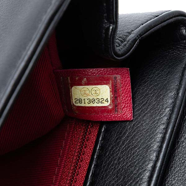 Small Quilted Calfskin Underline Flap