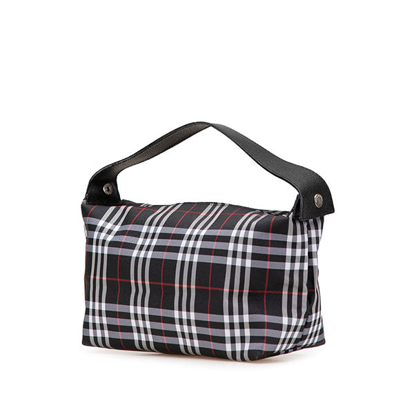 House Check Nylon Handbag