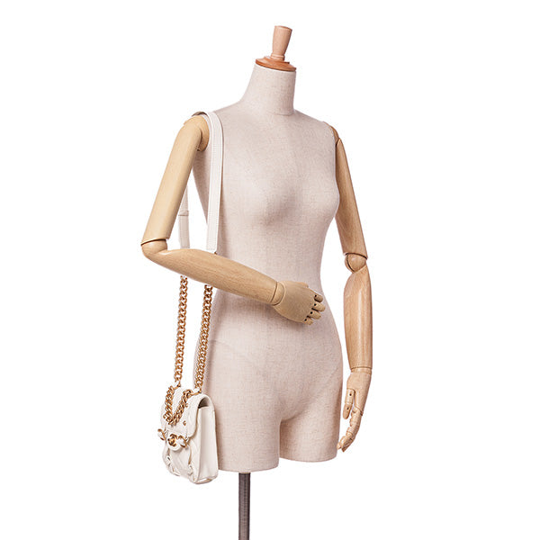 Mini Aged Calfskin City School Flap