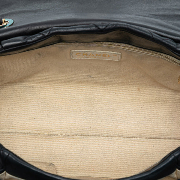 Large Aged Calfskin Chic Quilt Flap