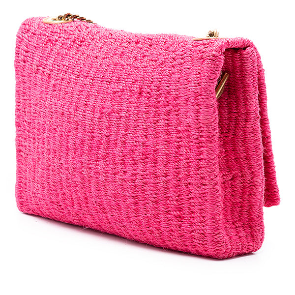 Medium Raffia Monogram Kate Crossbody