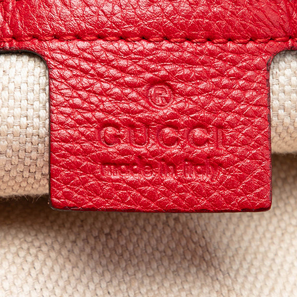 GG Canvas Bamboo Diana Satchel