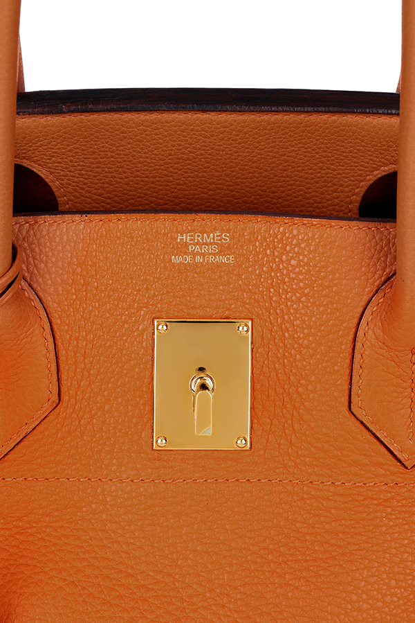 Orange Clemence JPG Shoulder Birkin 42