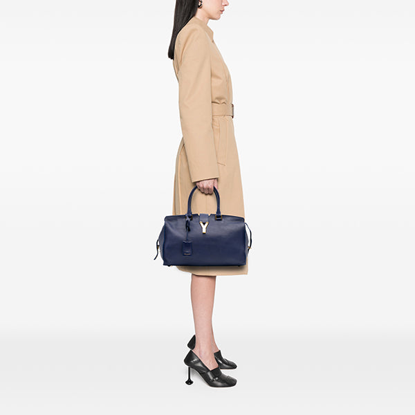 Medium Leather Classic Y Cabas Satchel