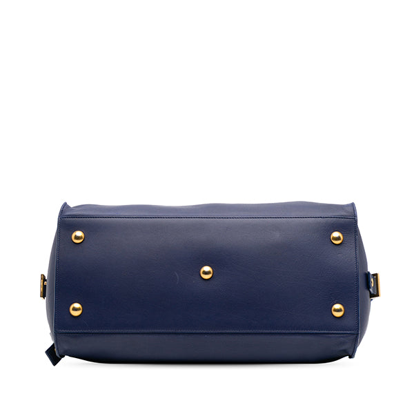 Medium Leather Classic Y Cabas Satchel