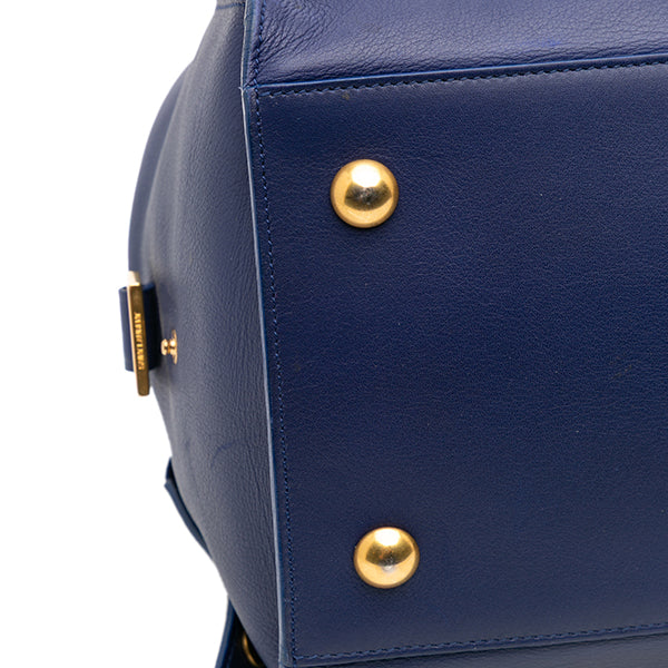 Medium Leather Classic Y Cabas Satchel