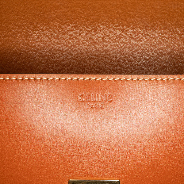 Shiny Calfskin Claude Shoulder Bag