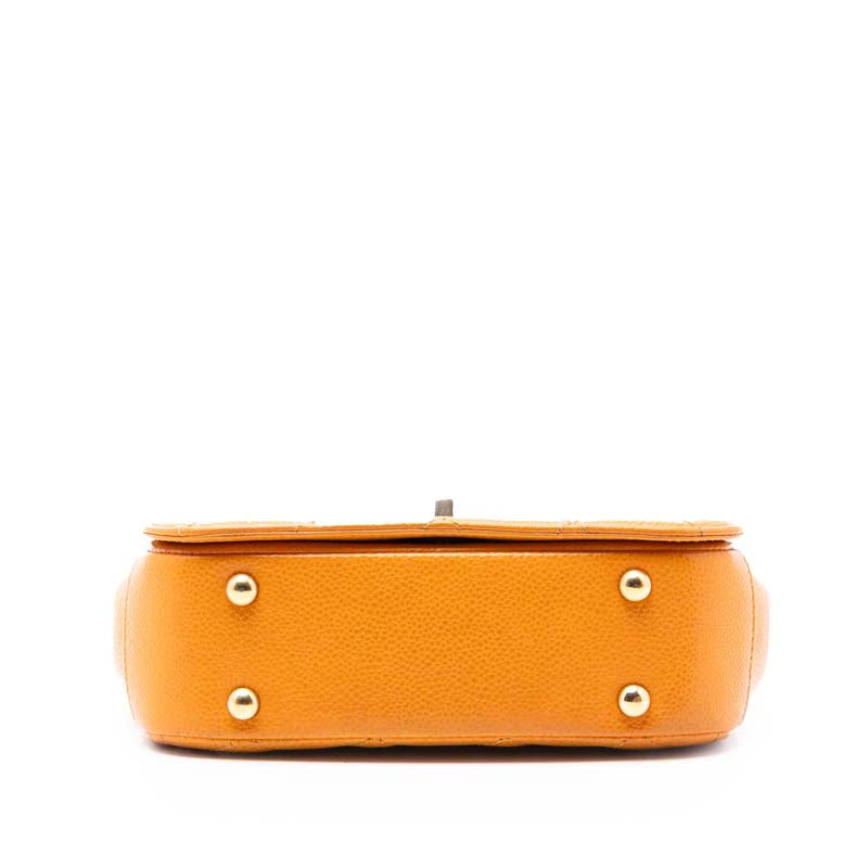 Mini Quilted Caviar Carry Around Flap
