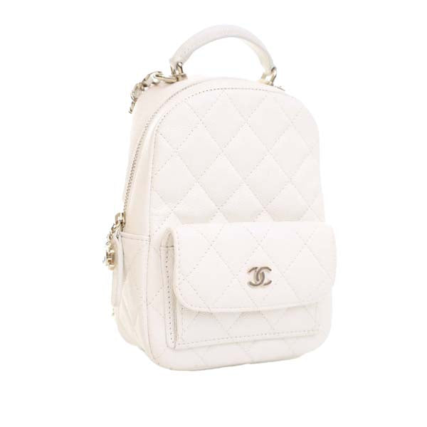 Mini CC Quilted Caviar Backpack