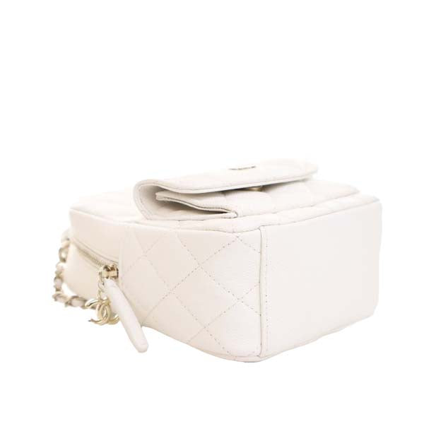 Mini CC Quilted Caviar Backpack