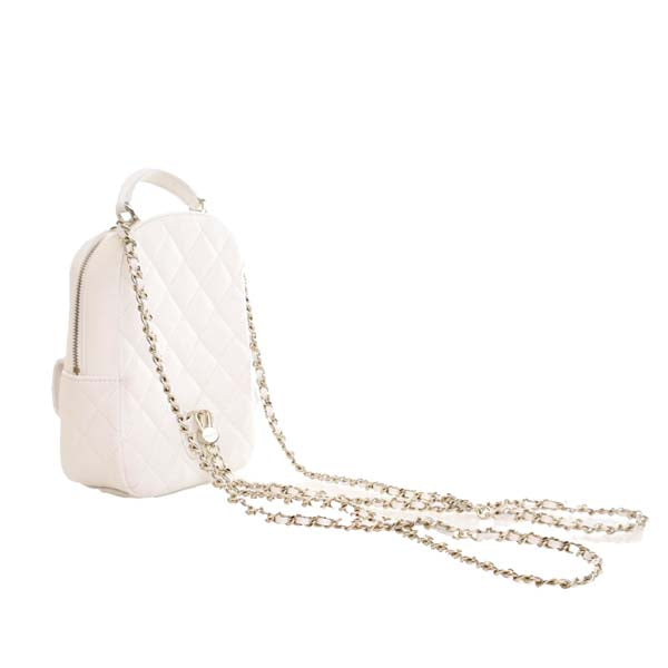 Mini CC Quilted Caviar Backpack