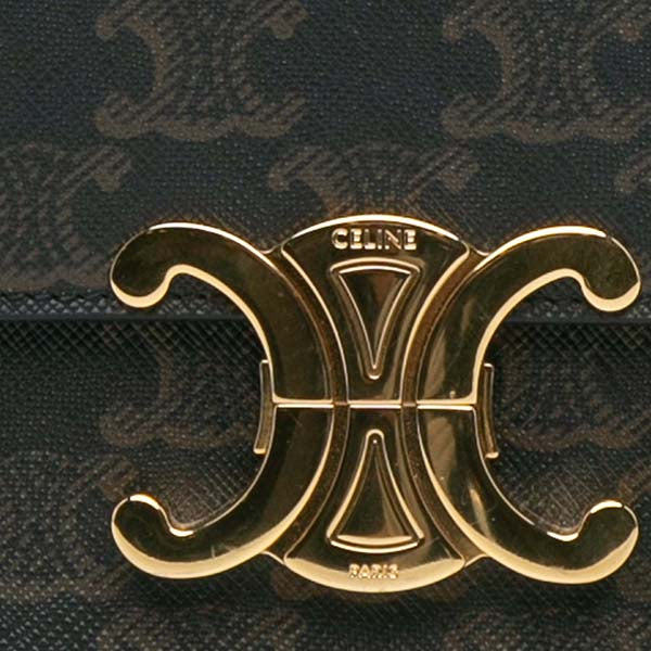 Triomphe Coated Canvas Claude Shoulder Bag