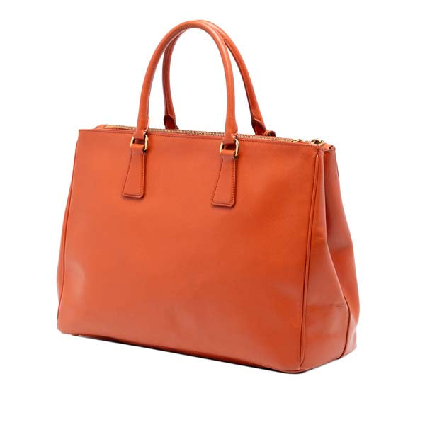 Medium Saffiano Lux Galleria Double Zip Satchel