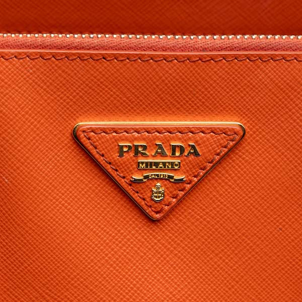 Medium Saffiano Lux Galleria Double Zip Satchel