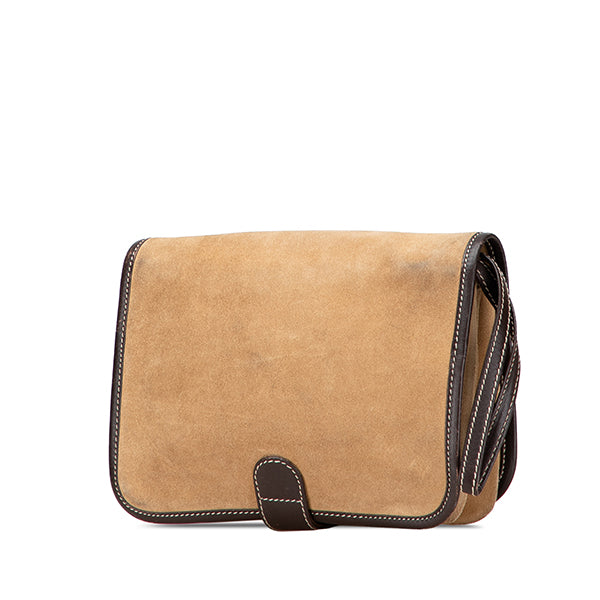 Suede Anagram Clutch