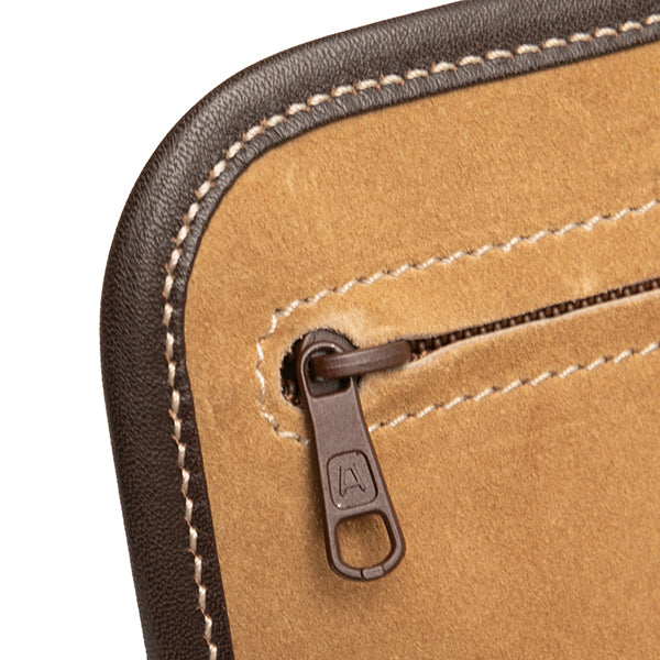 Suede Anagram Clutch