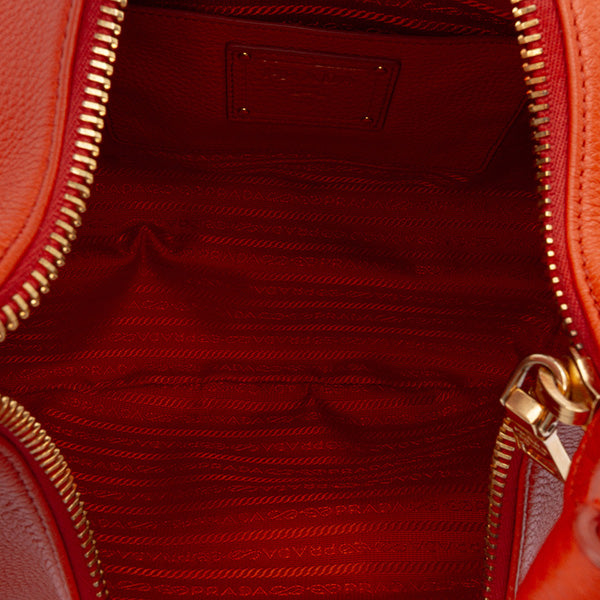 Vitello Daino Zip Top Hobo