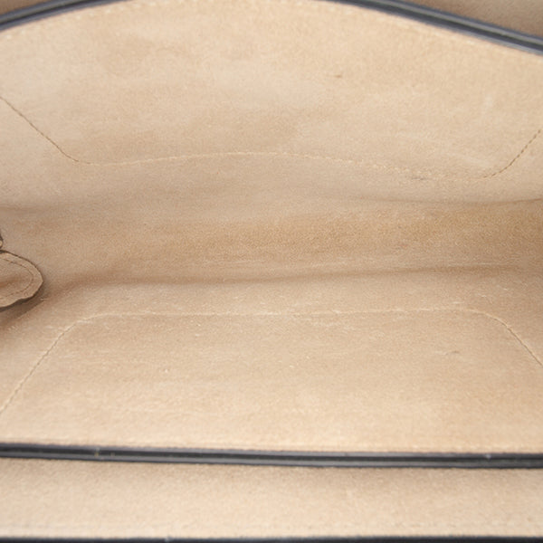 Small Suede and Calfskin Faye Crossbody