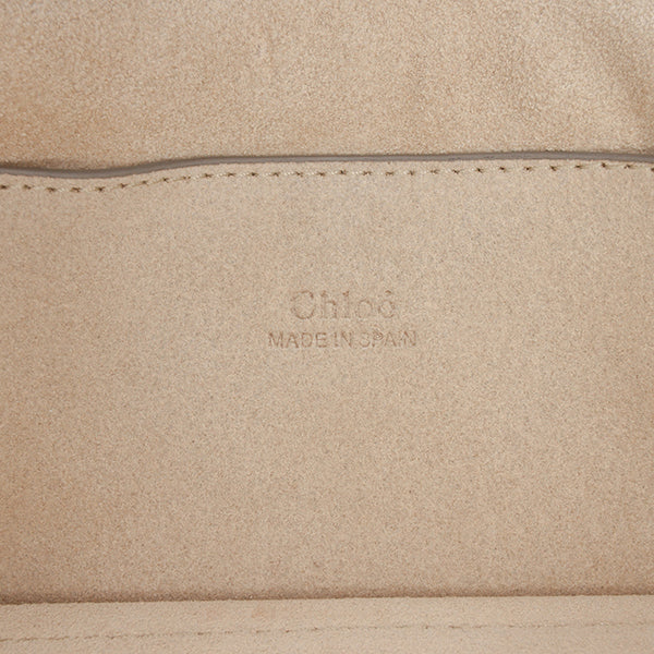 Small Suede and Calfskin Faye Crossbody