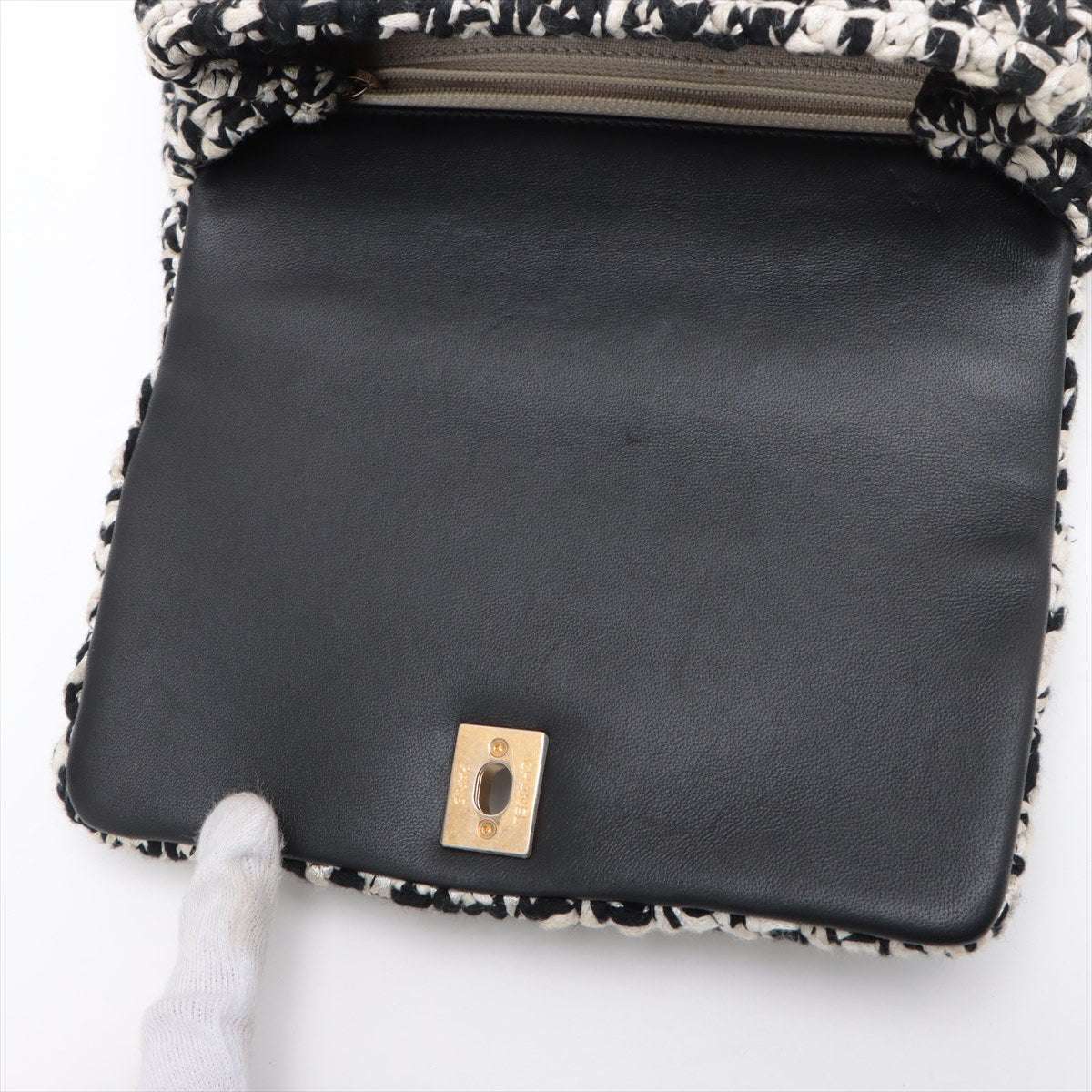 Tweed Quilted Mini Coco Handle Flap Bag