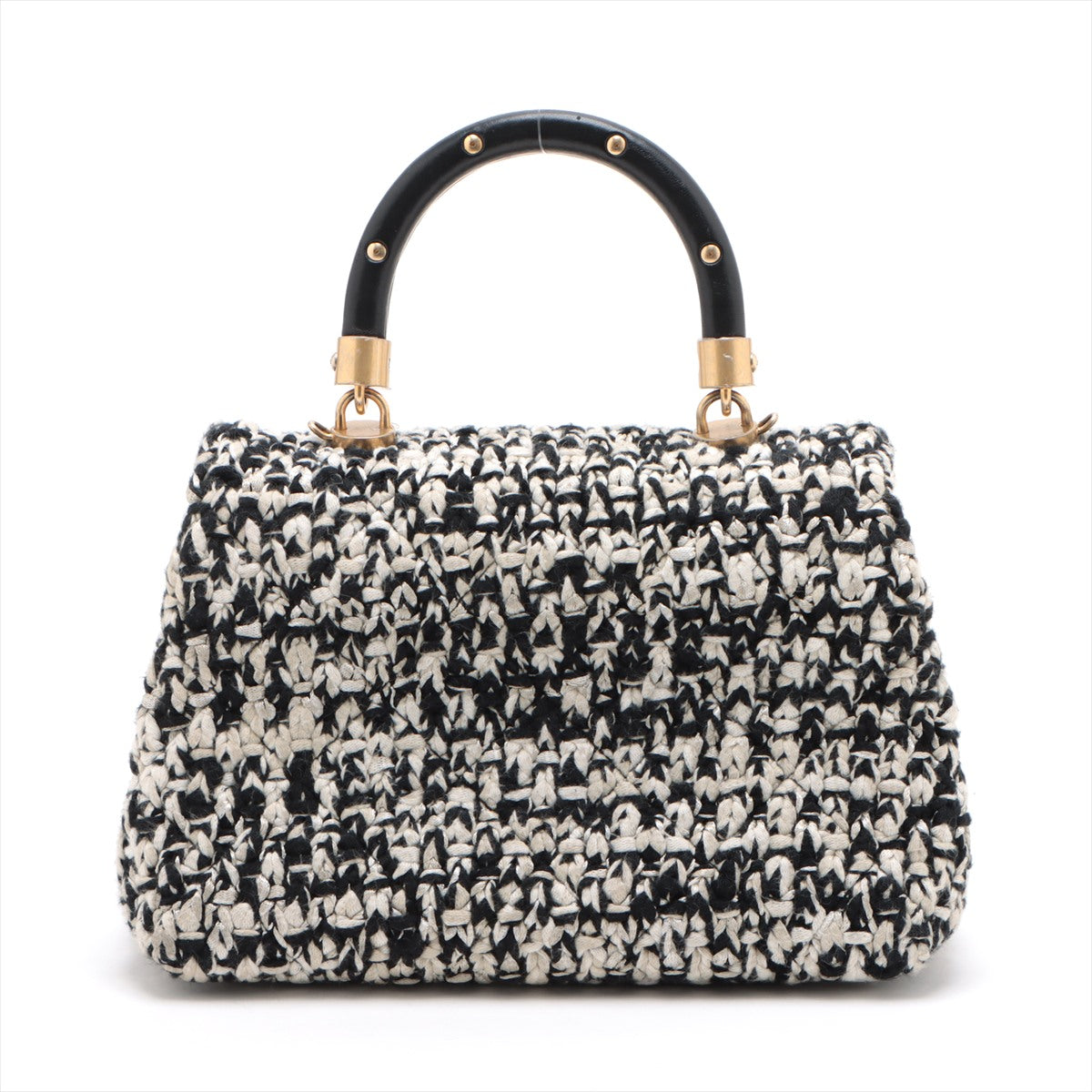 Tweed Quilted Mini Coco Handle Flap Bag