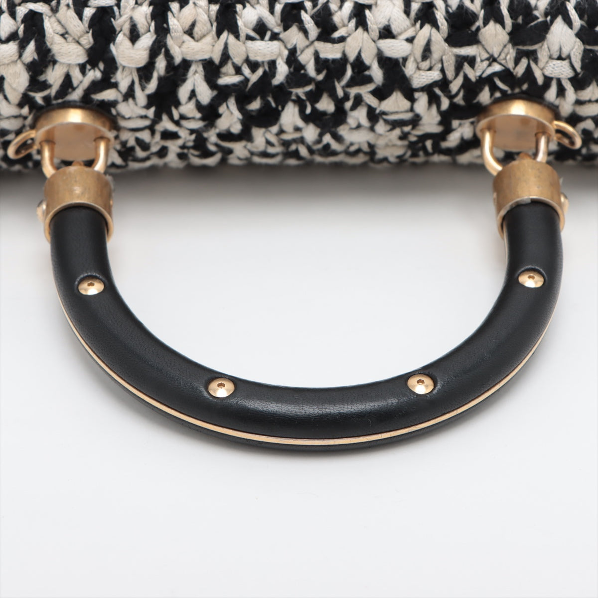 Tweed Quilted Mini Coco Handle Flap Bag