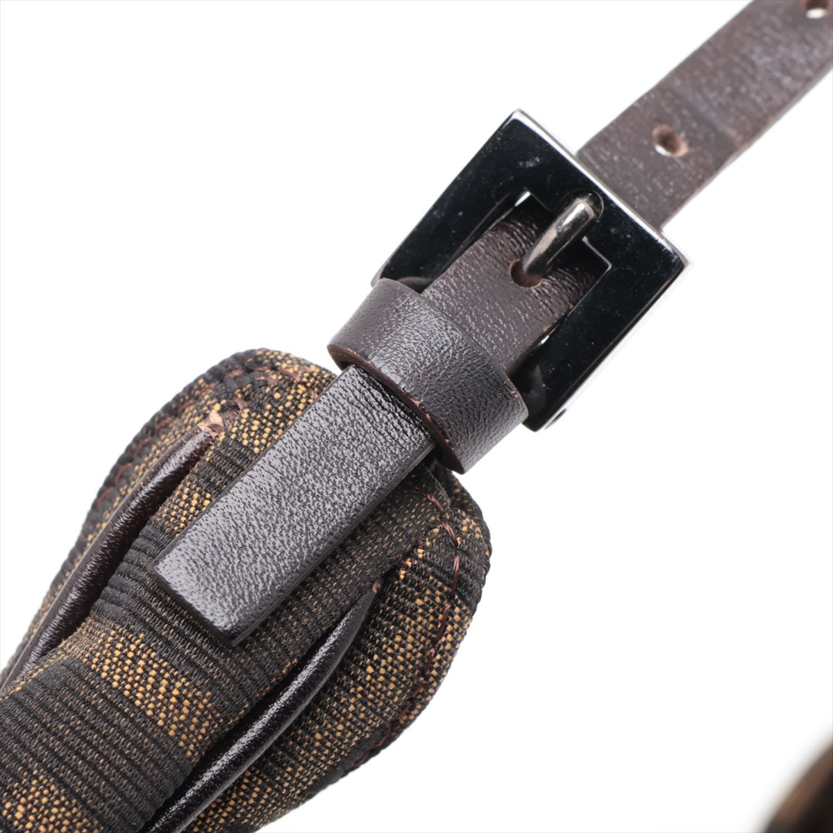 Leather-Trimmed Zucca Bag