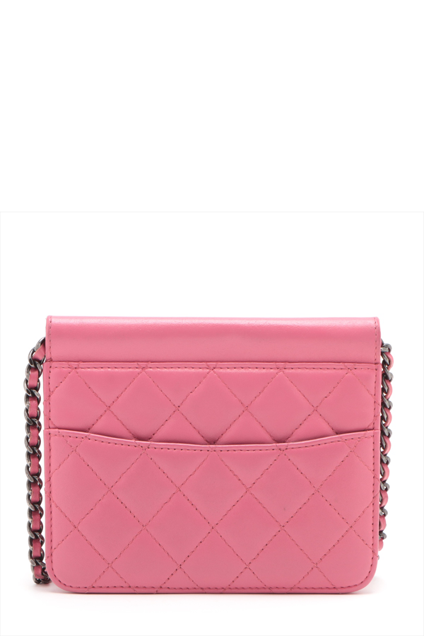 Lambskin Quilted Crossing Times Mini Flap Bag
