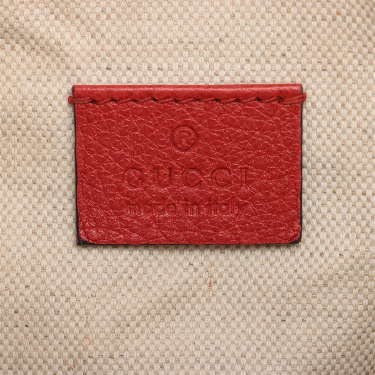 Grained Calfskin Logo Belt Bag