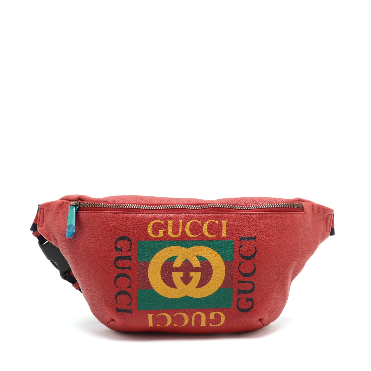 Grained Calfskin Logo Belt Bag