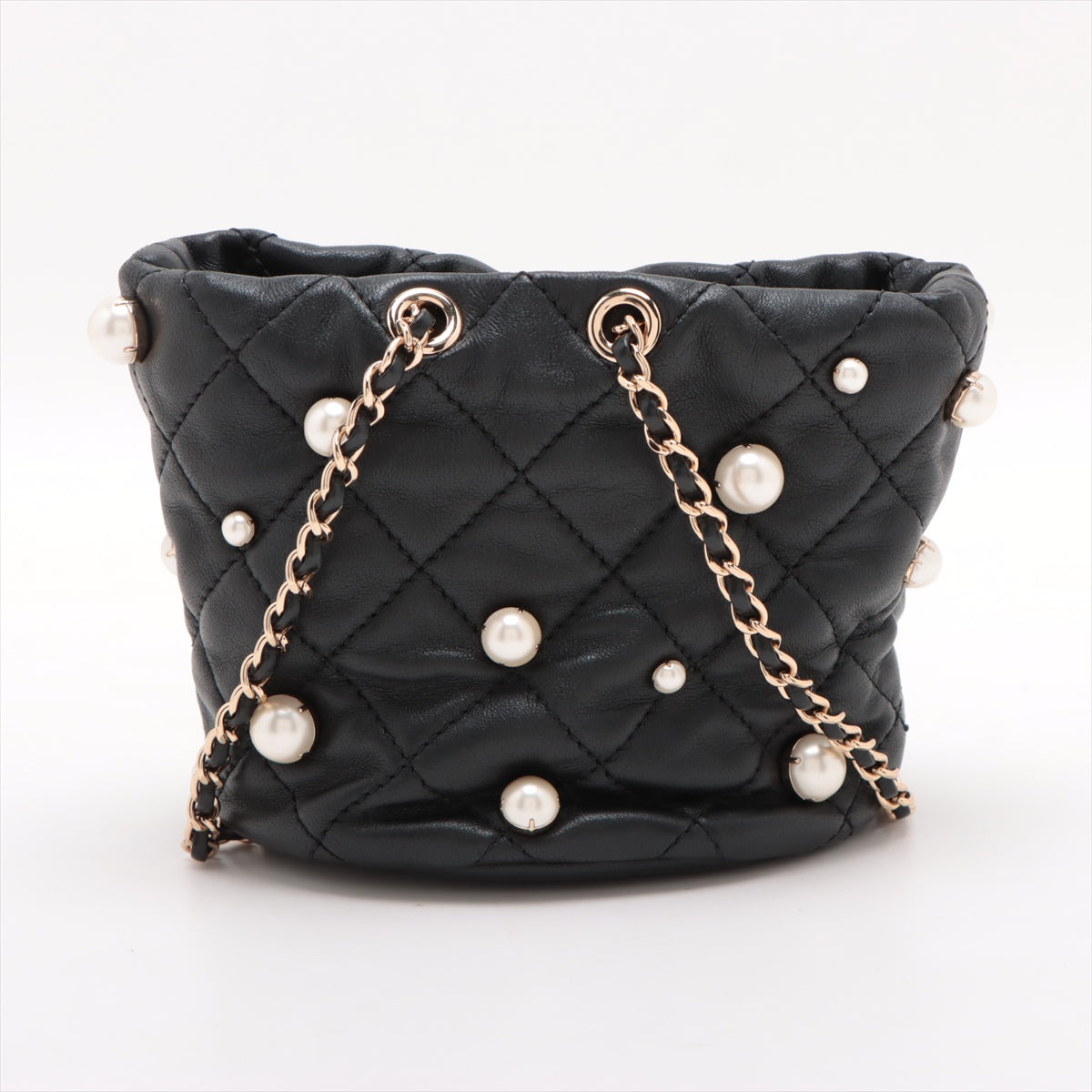 Mini About Pearls Bucket Bag