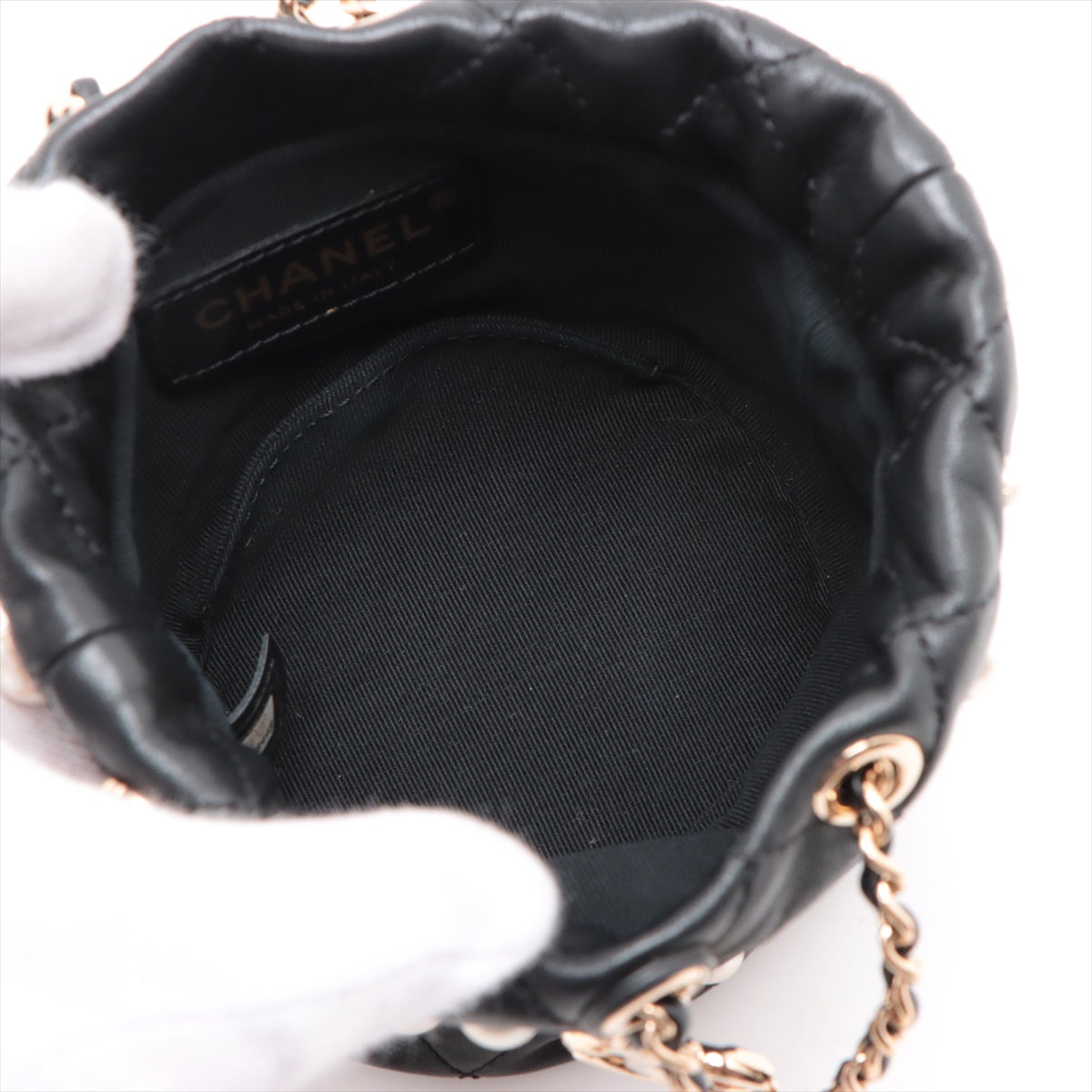 Mini About Pearls Bucket Bag