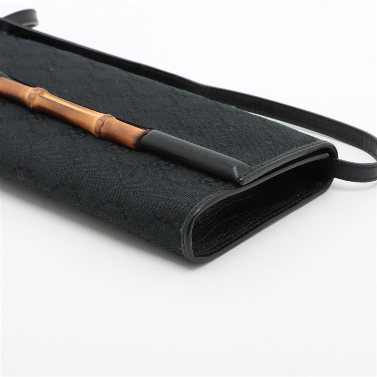 GG Canvas Bamboo Bar Clutch