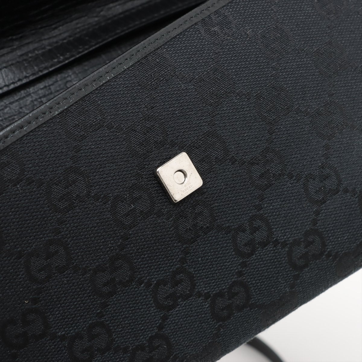 GG Canvas Bamboo Bar Clutch