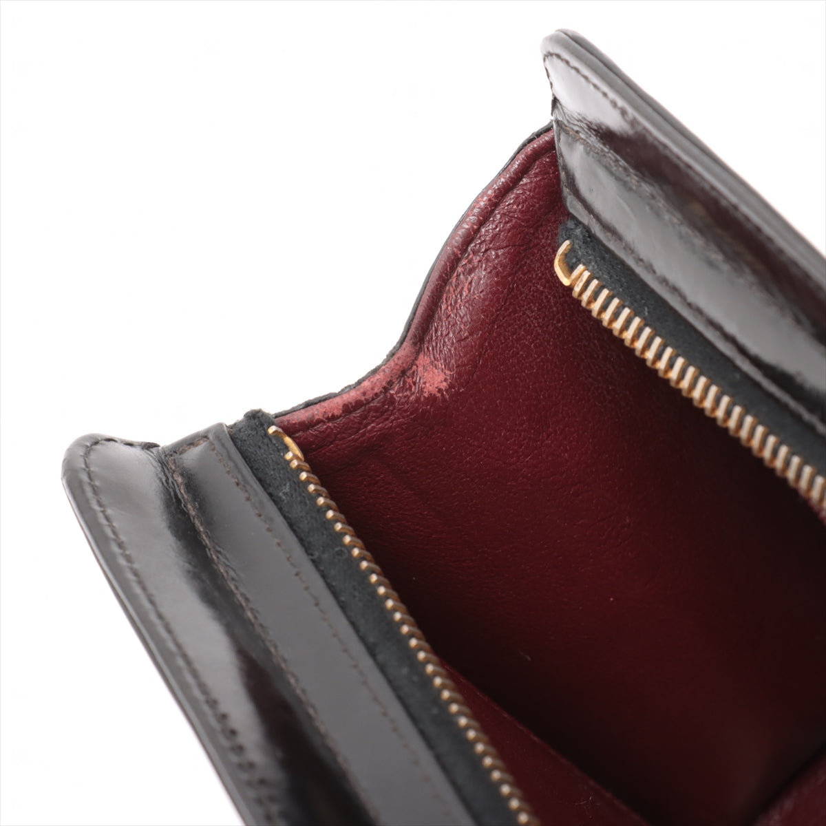 Turnlock Patent Leather Wristlet Clutch Bag