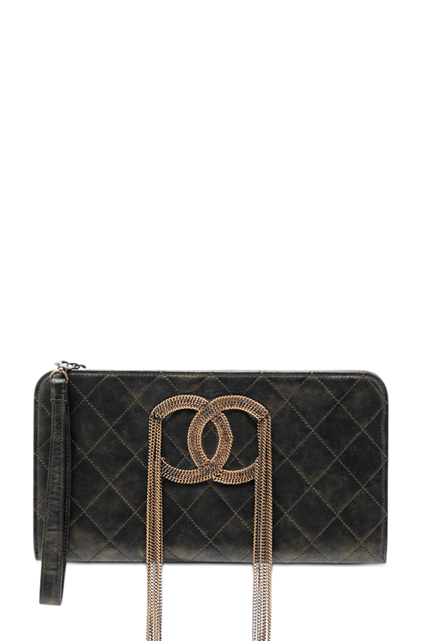 CC Chain Fringe Clutch