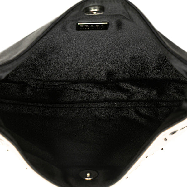 Beaded Satin Cleo Shoulder Bag