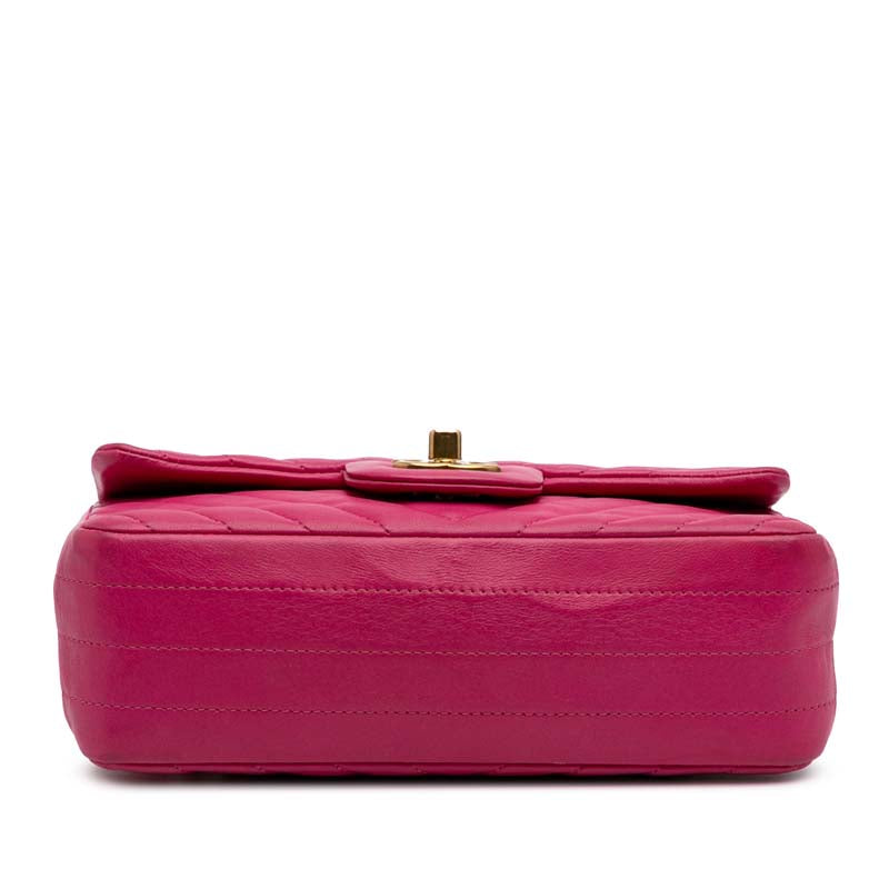 Mini Rectangular Classic Chevron Lambskin Single Flap