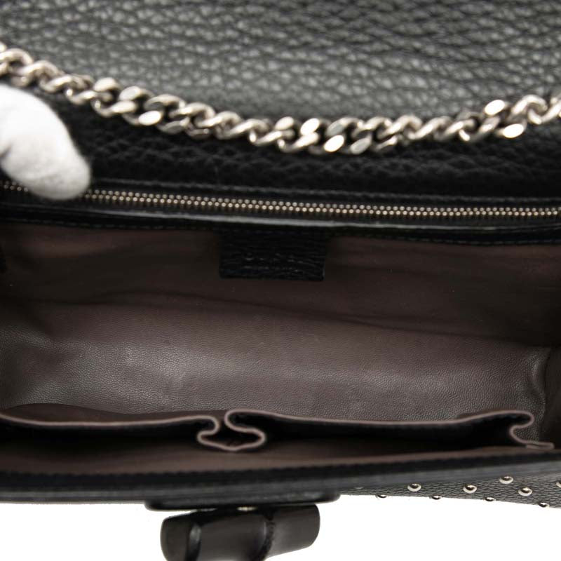 Medium Studded Leather Miss Bamboo Crossbody